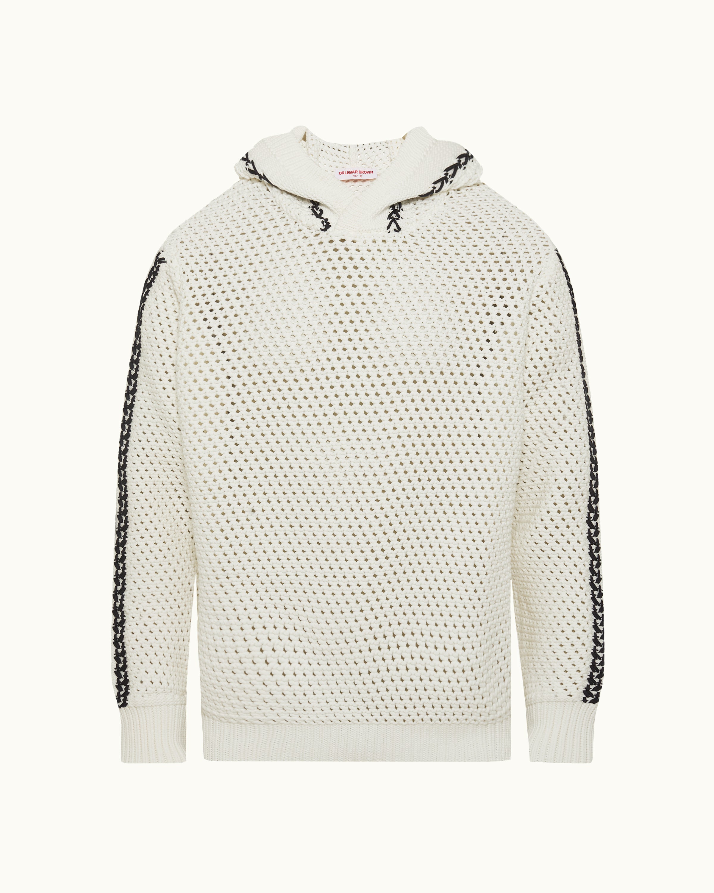 White & Night Iris Textured Knit | Mens Statement Jumper – ORLEBAR