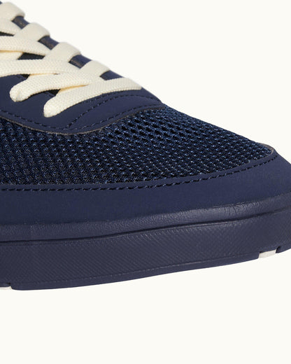 Larson - Mens Navy O.B Stripe Shoe You Can Swim In Detail 2 View