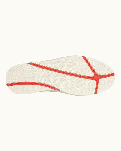Larson - Mens White O.B Stripe Shoe You Can Swim In Sole View