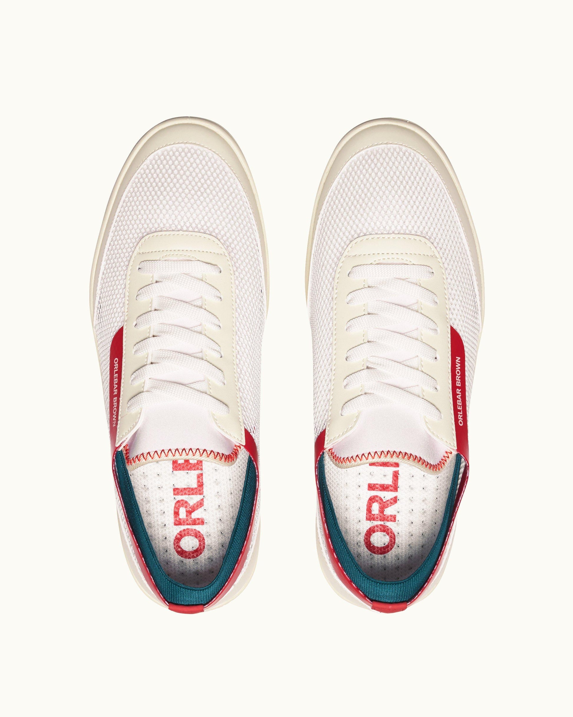 Larson - Mens White Sand O.B Shoe You Can Swim In Overhead View