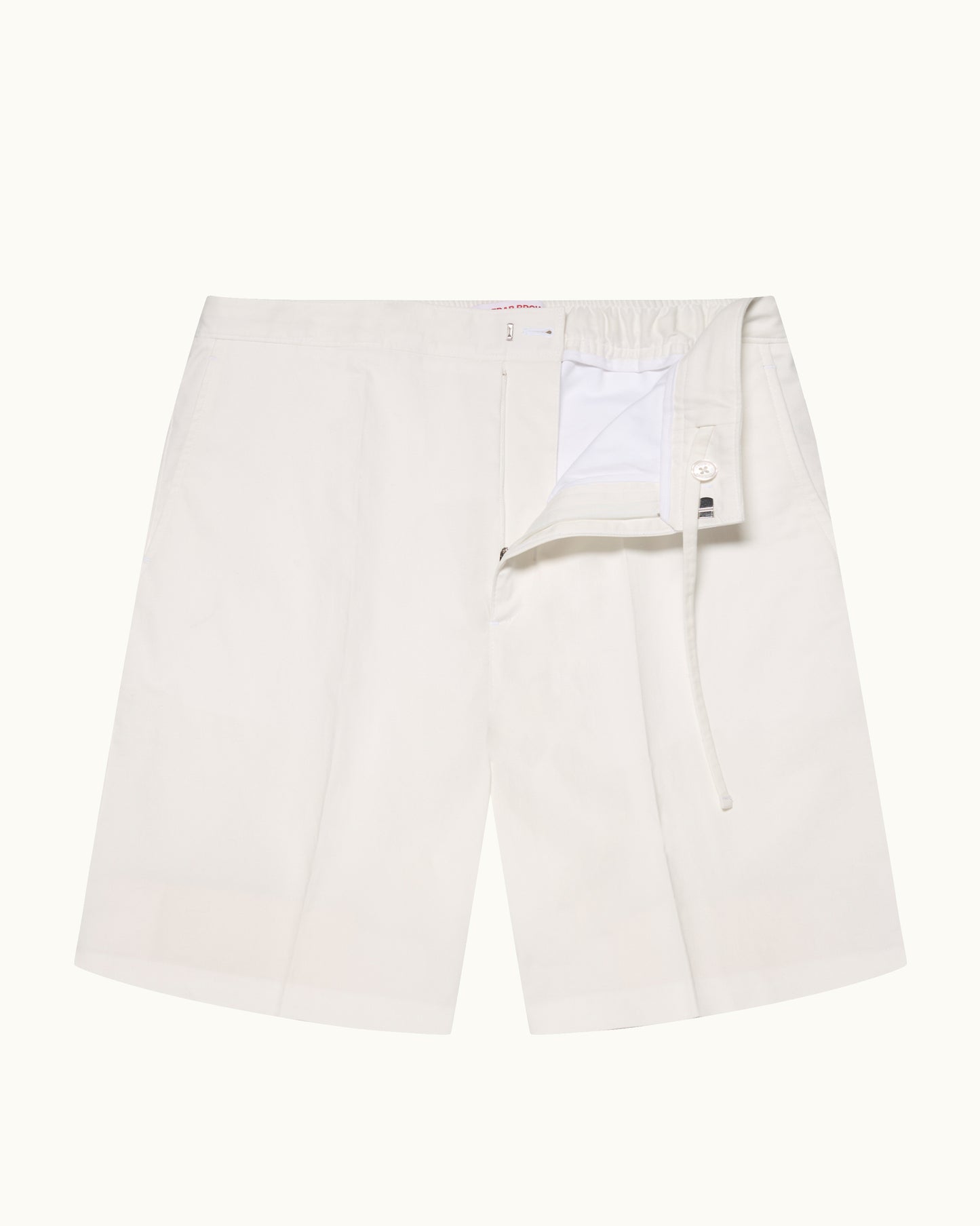 White shorts on a white background