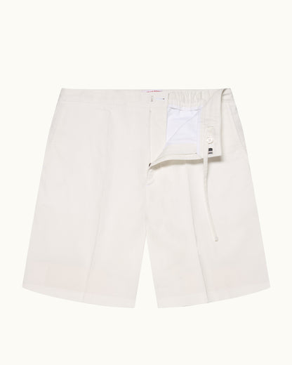 White shorts on a white background