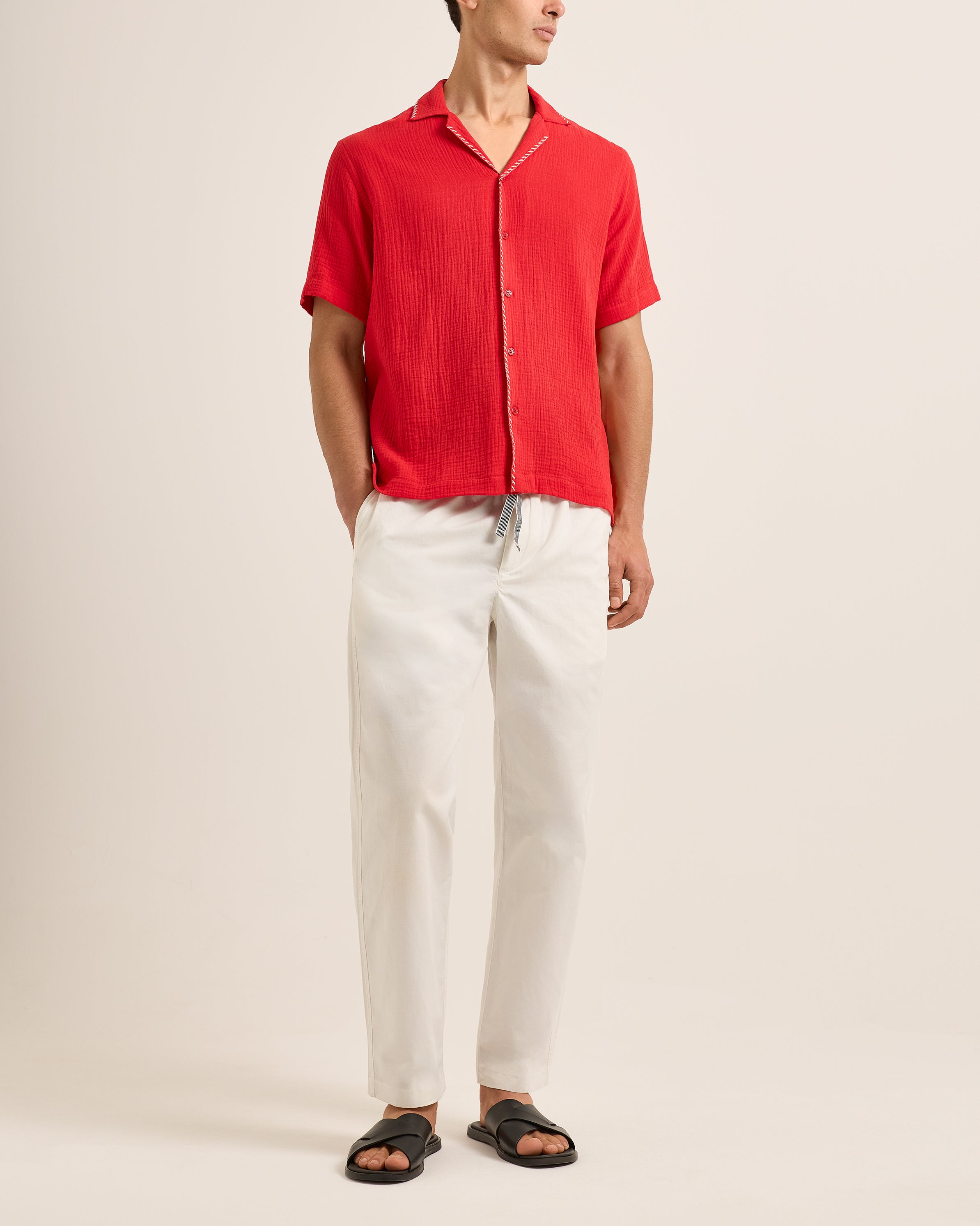 Mens Ruby Short Sleeve Button Up Shirt | Orlebar Brown – ORLEBAR BROWN