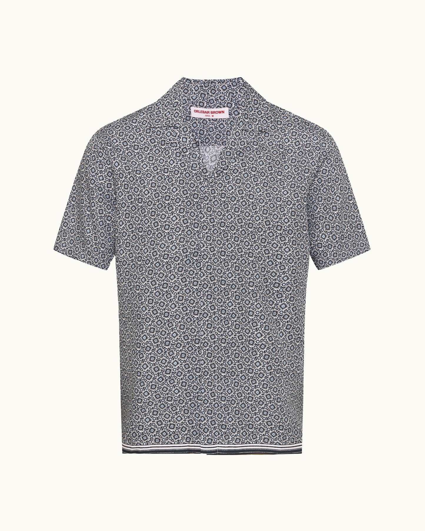 Gray patterned shirt on a white background
