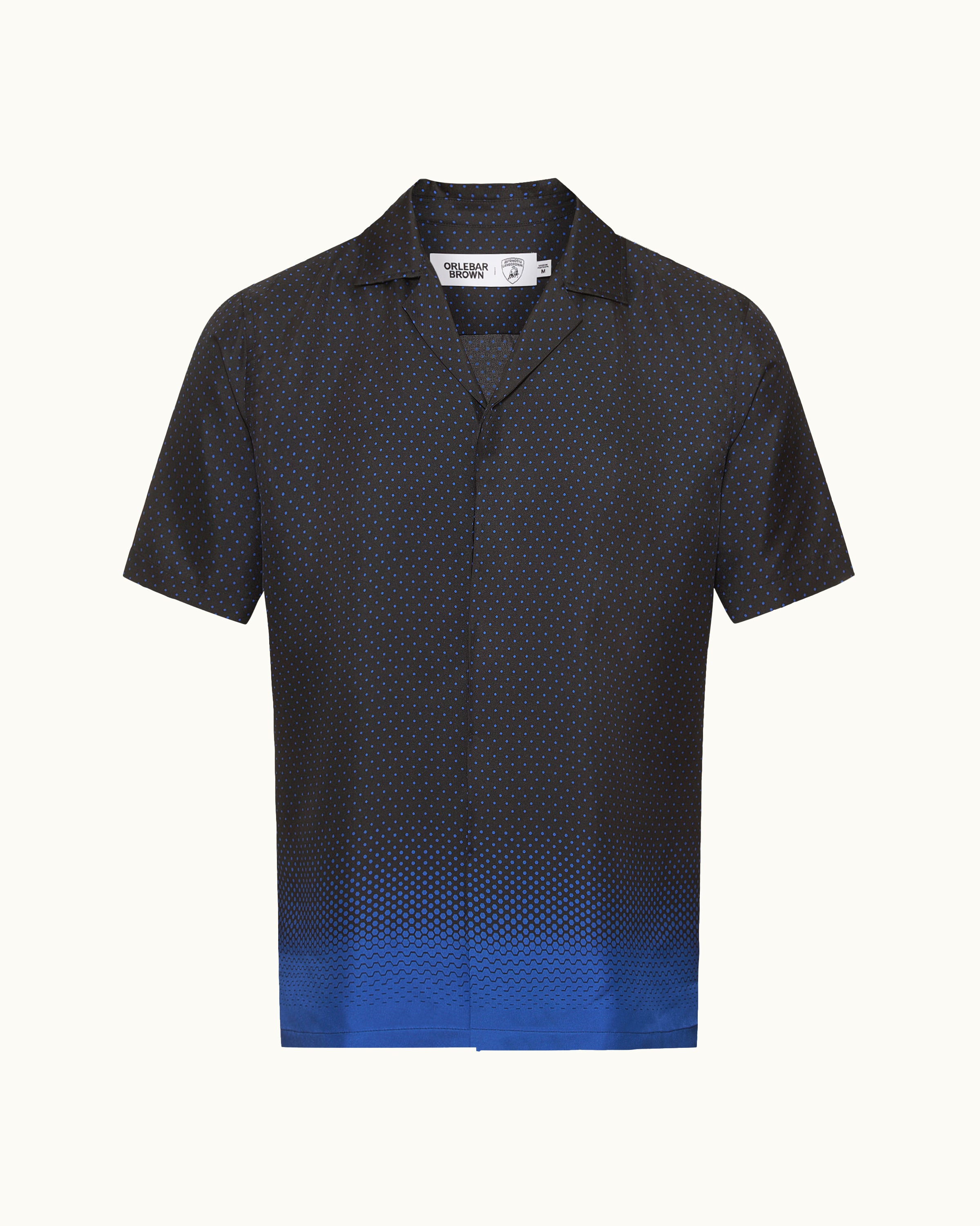 Orlebar Brown And Automobili Lamborghini | Blue Hexagon Print