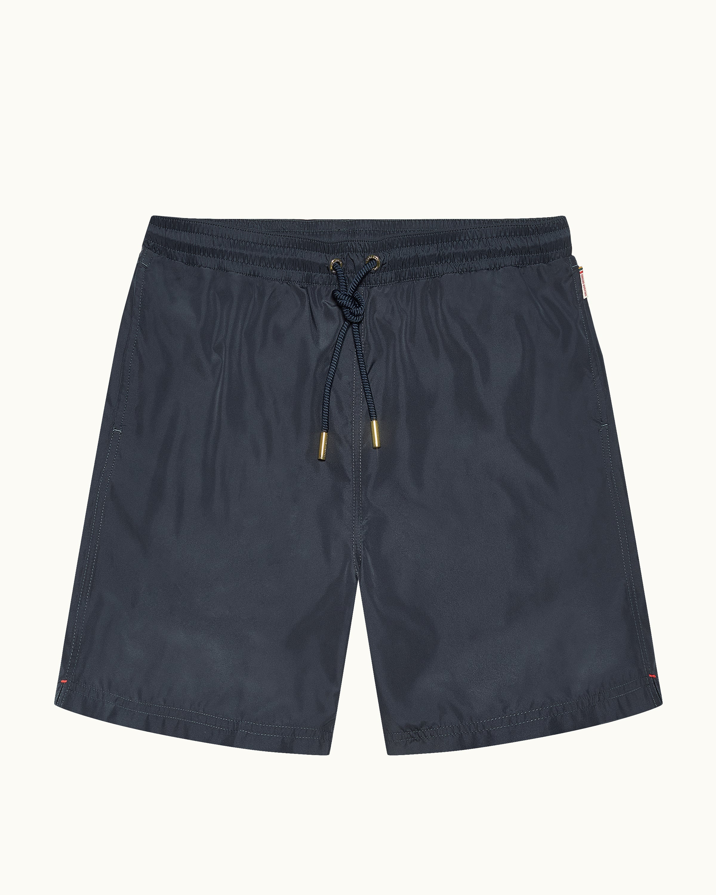 Mens Grey Long Length Tailored Swim Shorts | Orlebar Brown