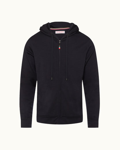 Black hoodie on a white background