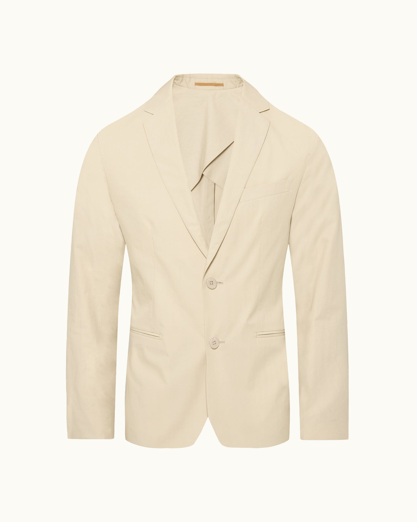 Beige blazer on a white background
