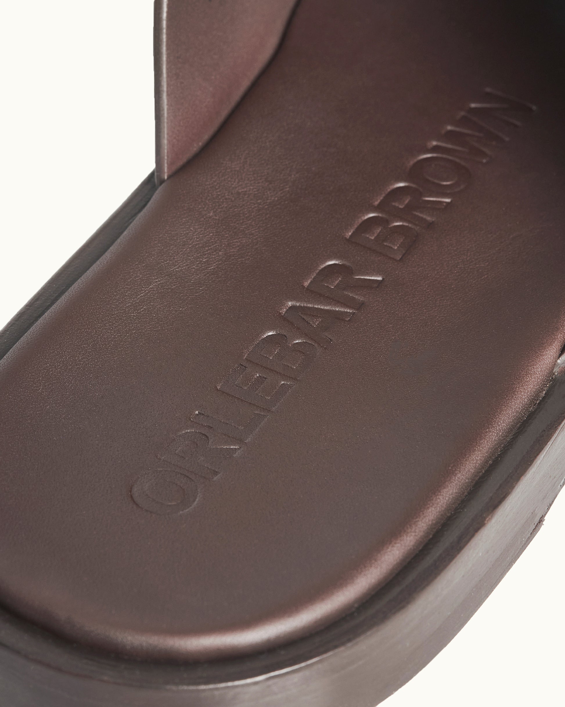 Muro - The Muro Sandal in Brown Detail 1 View