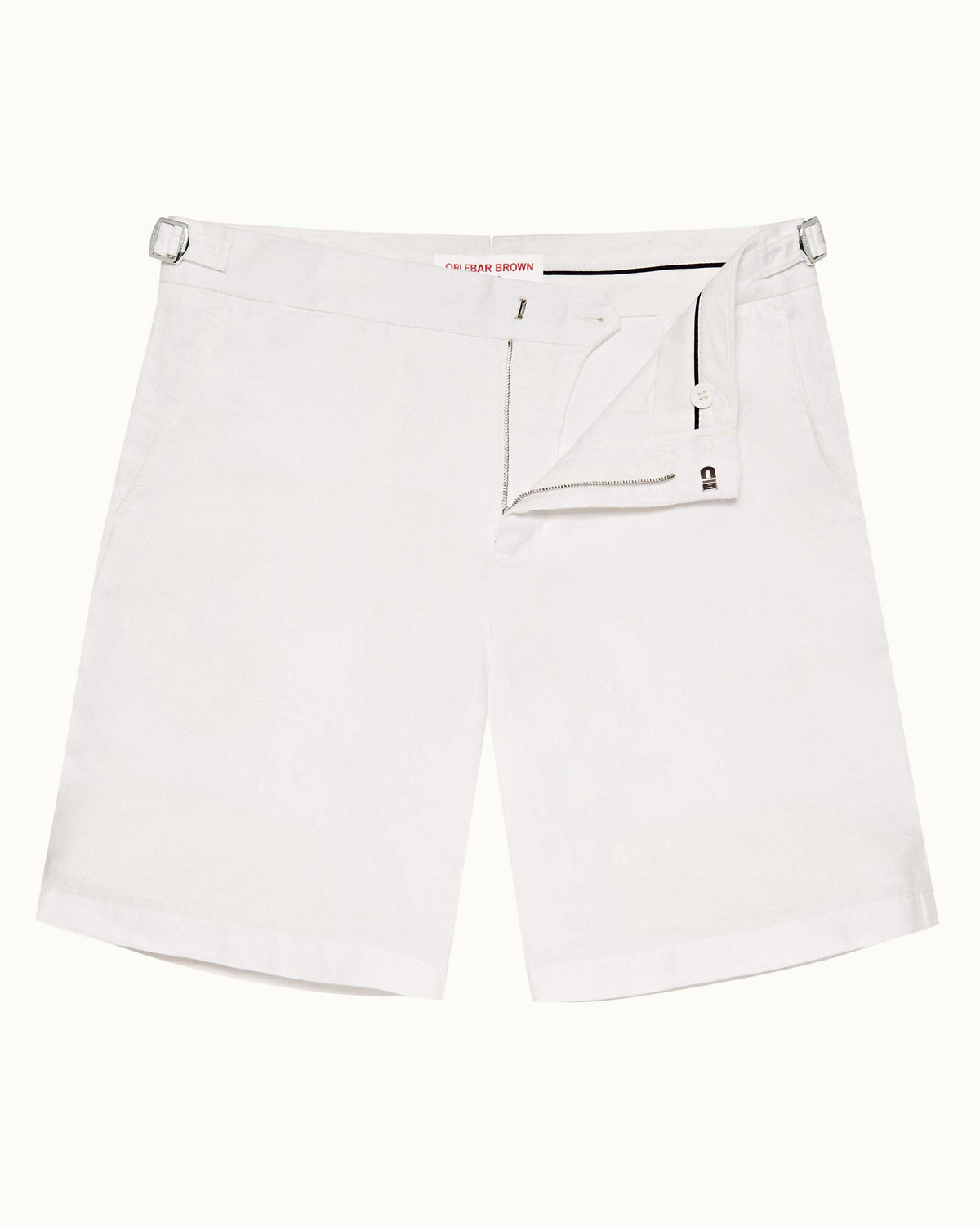 Norwich Linen - Mens Cloud Tailored Fit Linen Blend Shorts Front View