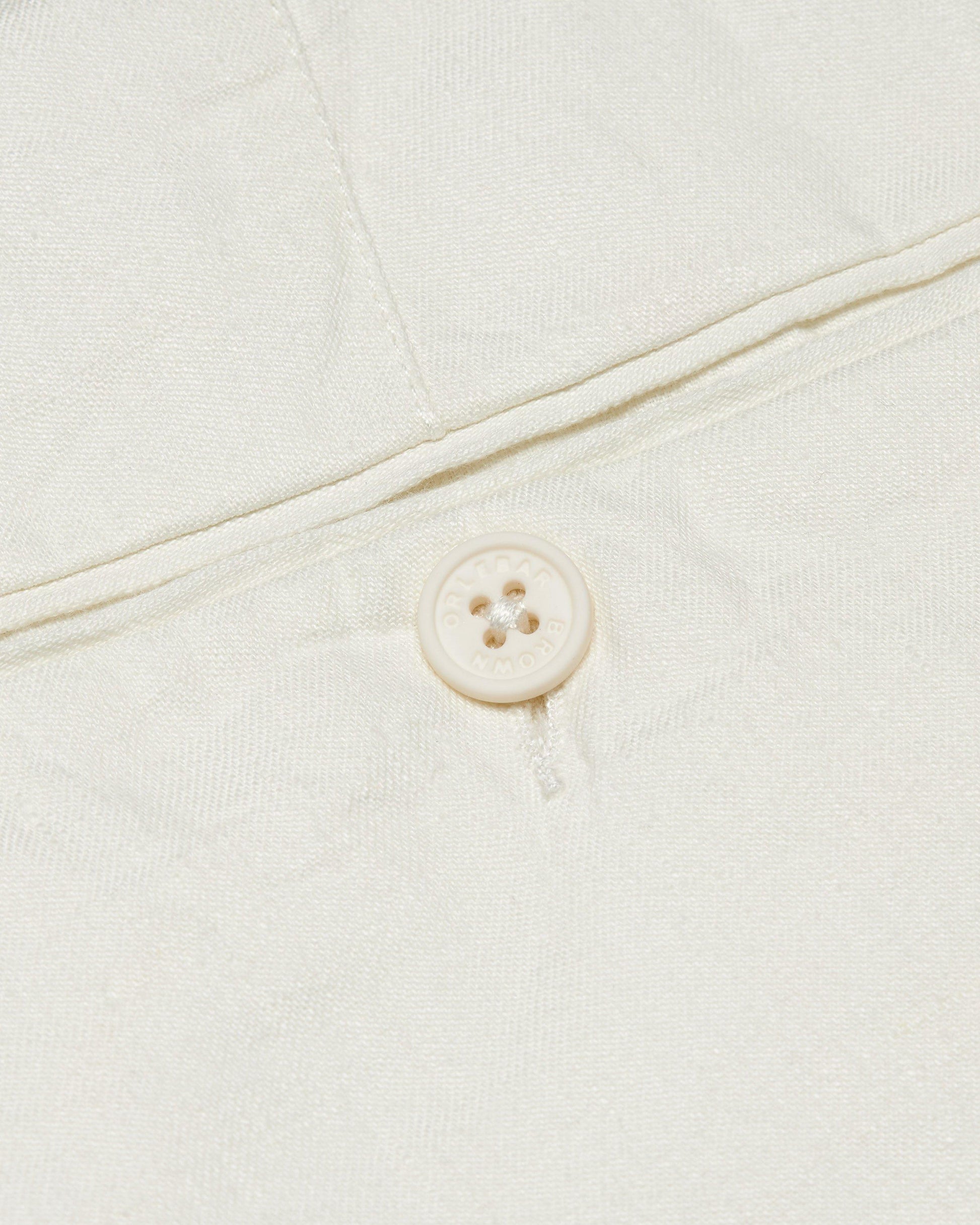 Norwich Linen - Mens Sandbar Tailored Fit Linen Shorts Detail View