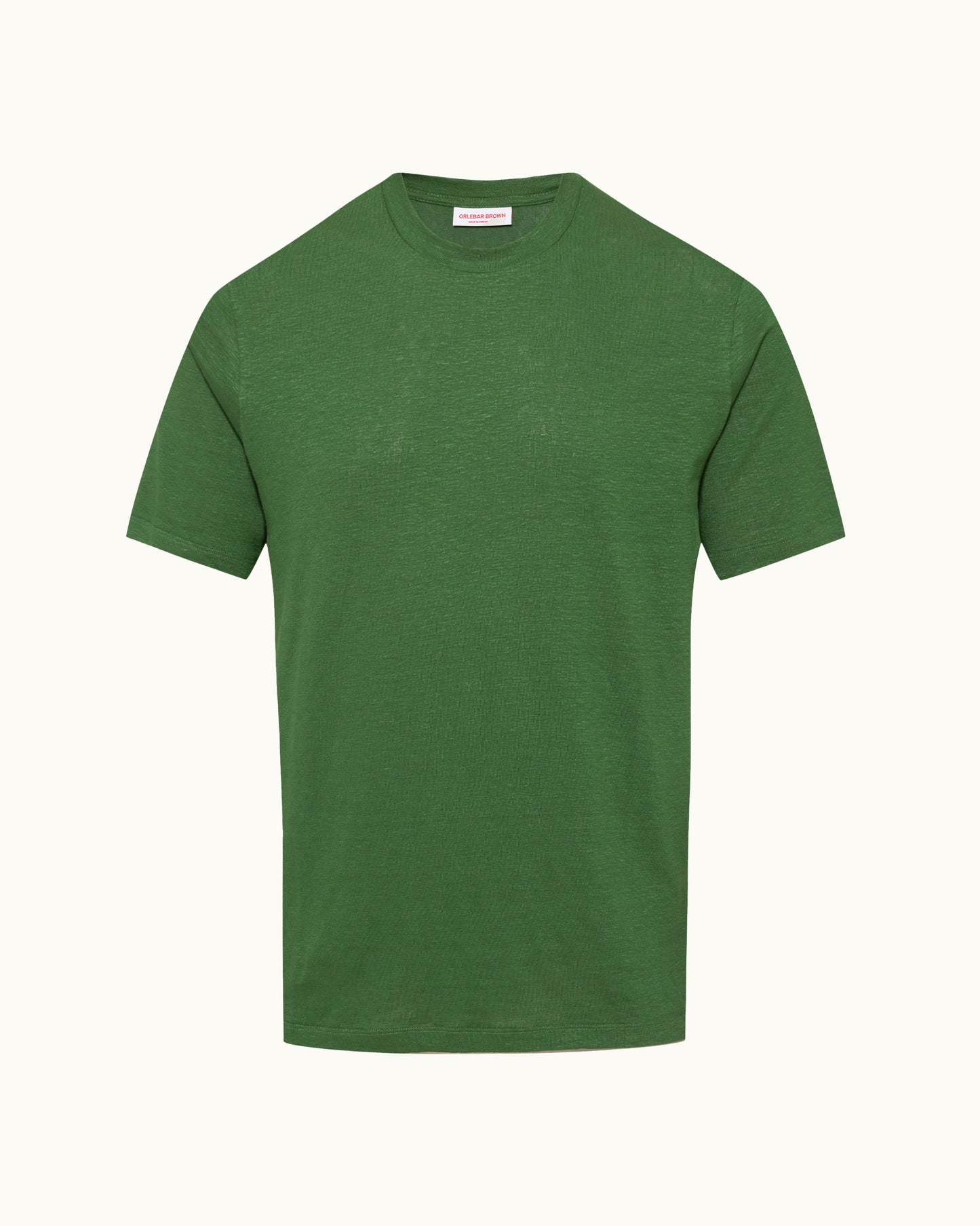 Green t-shirt on a white background