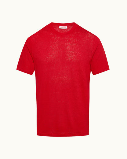 Red t-shirt on a white background