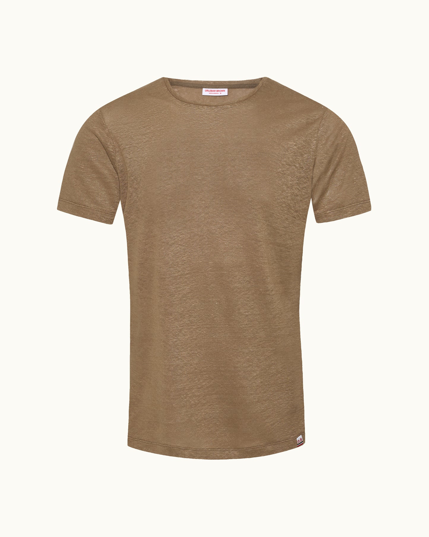 Brown t-shirt on a white background