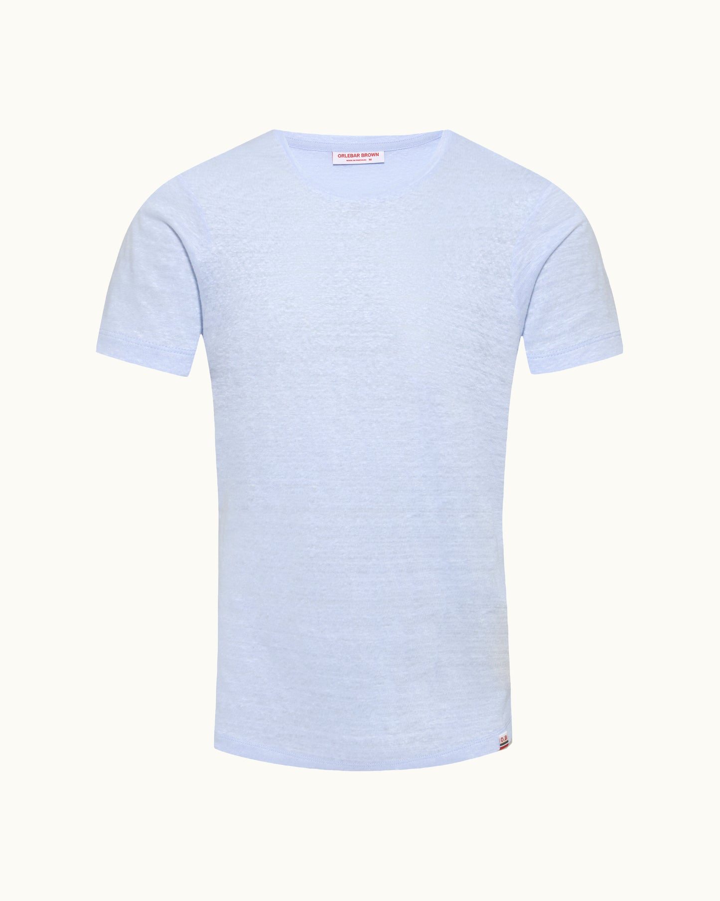 Light blue t-shirt on a white background
