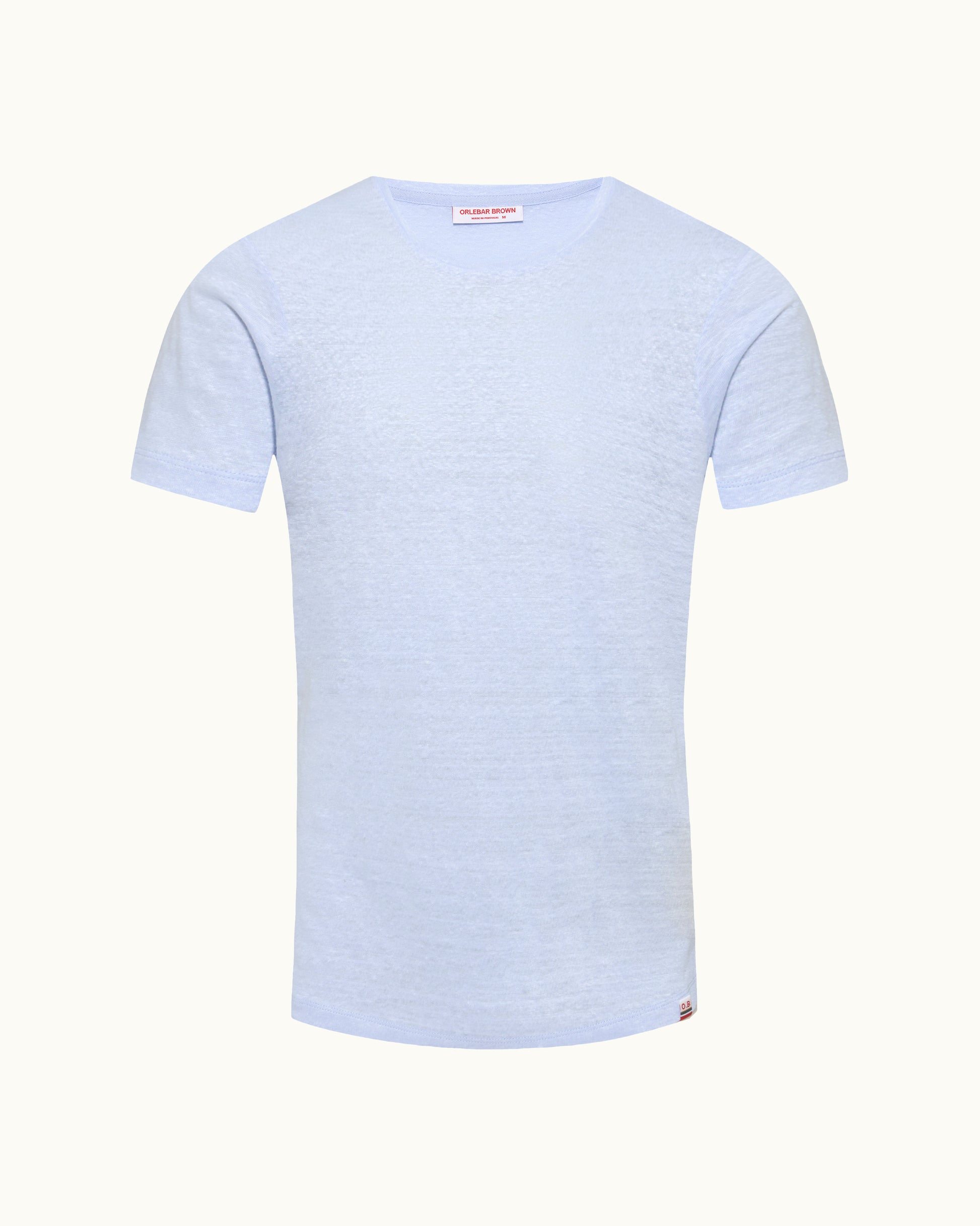 Light blue t-shirt on a white background
