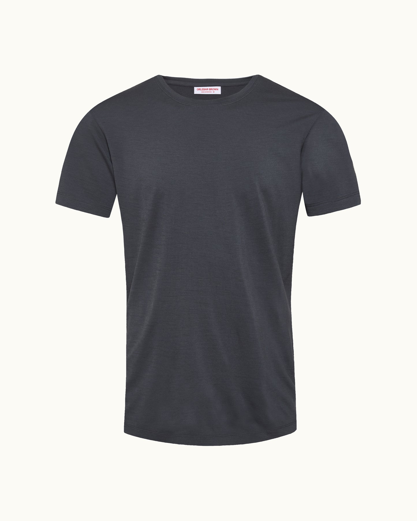 Black t-shirt on a white background