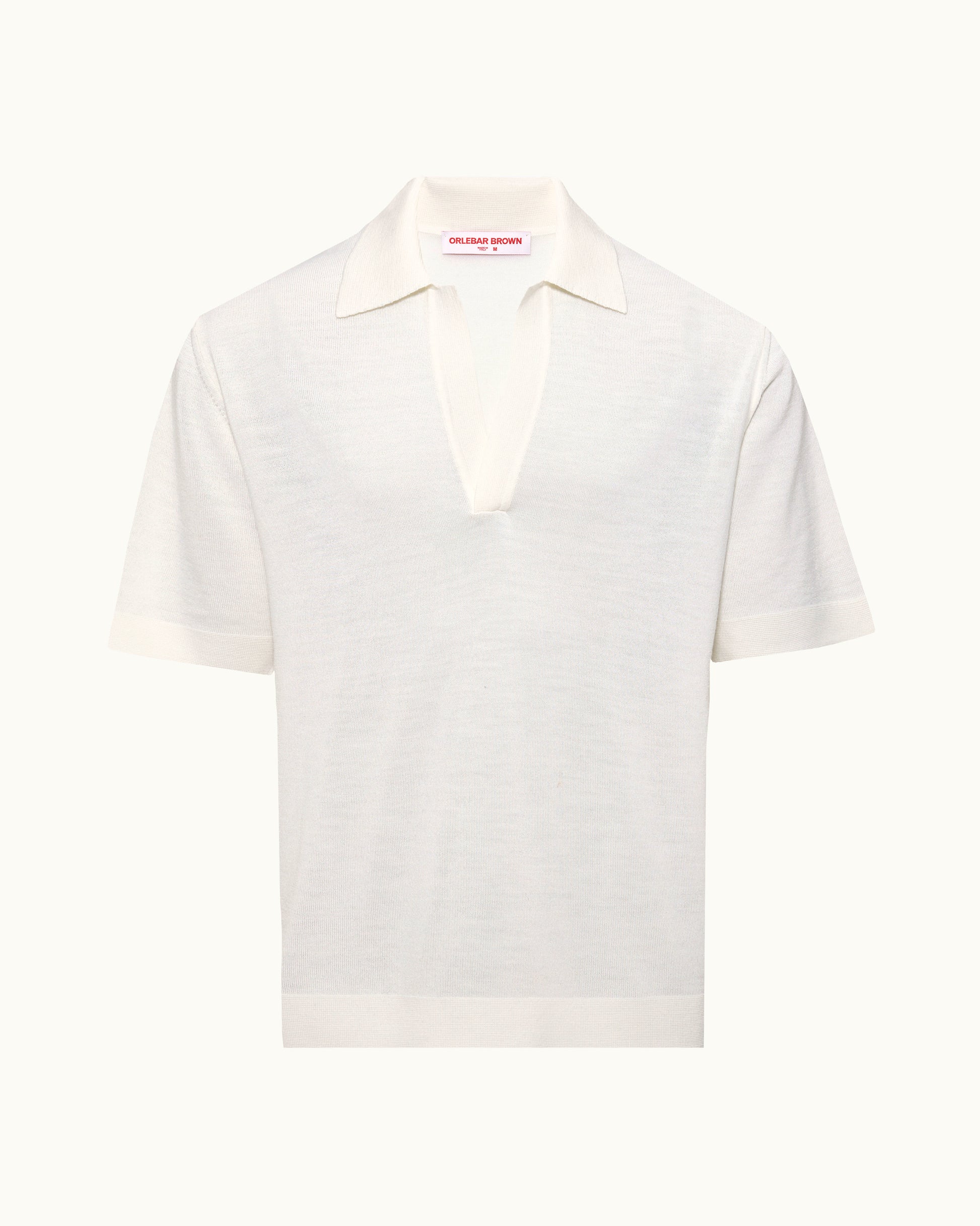 White polo shirt on a white background