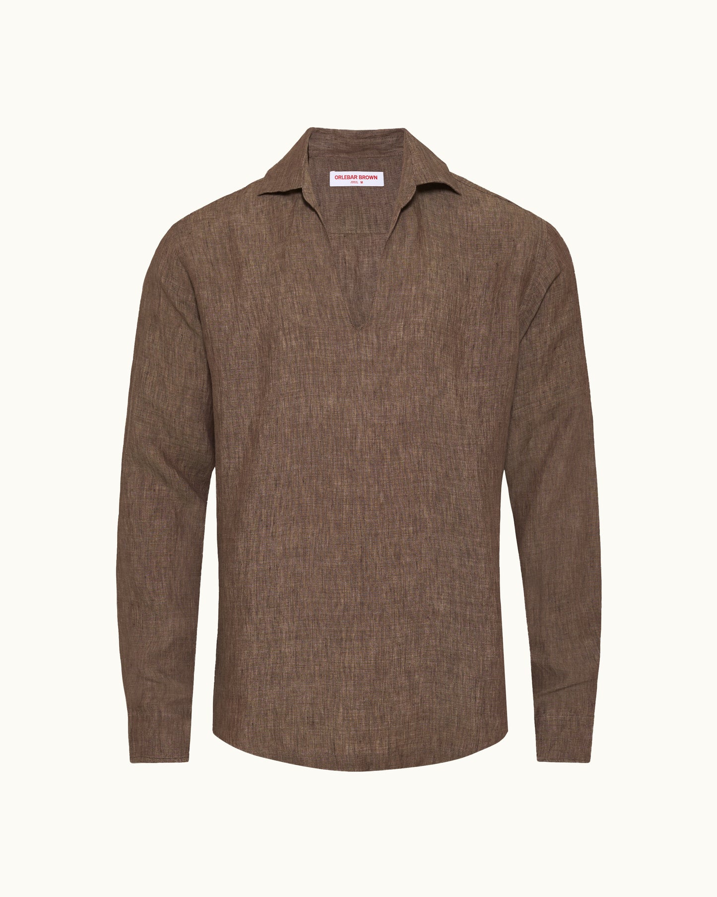 Brown shirt on a white background