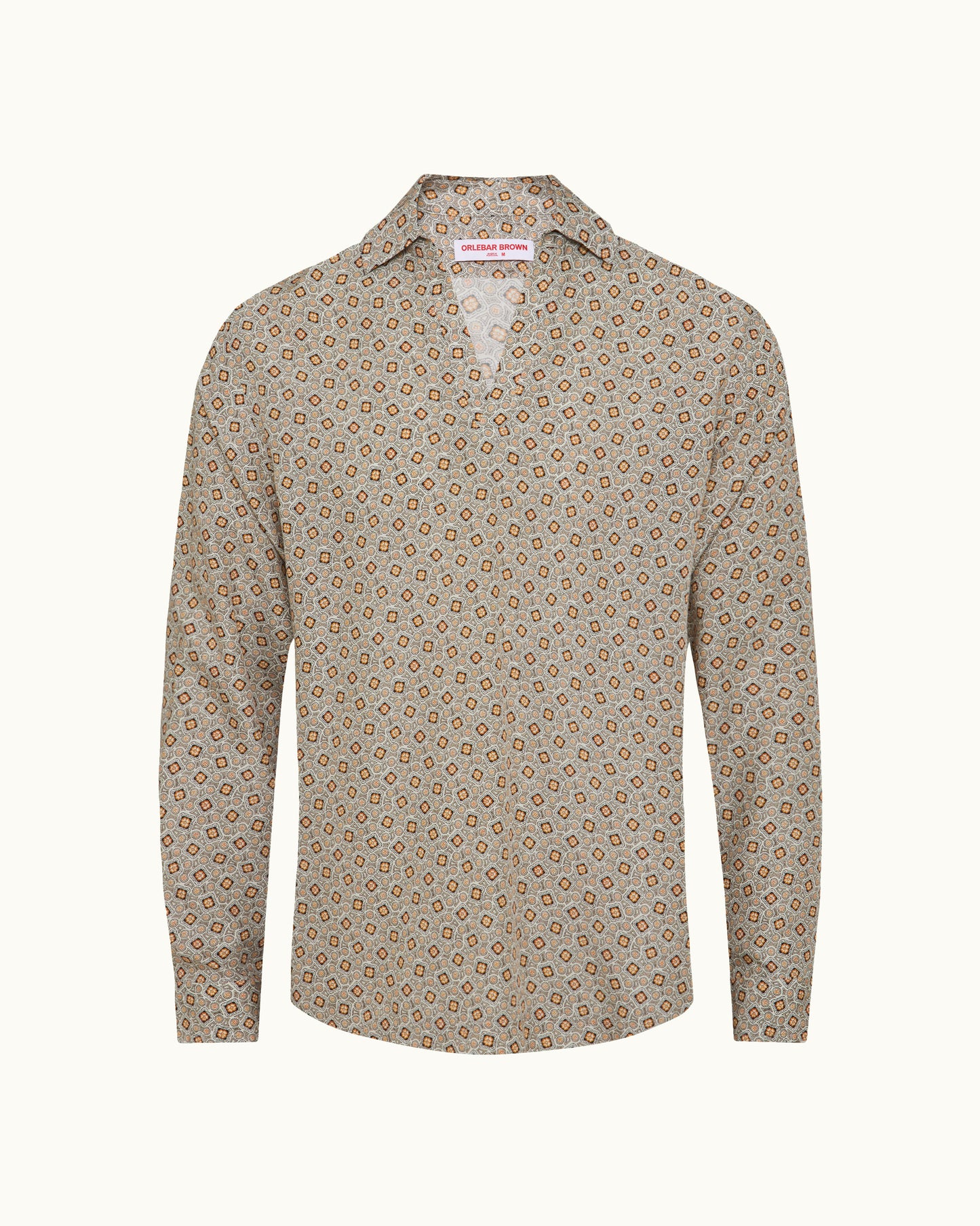 Patterned shirt on a white background