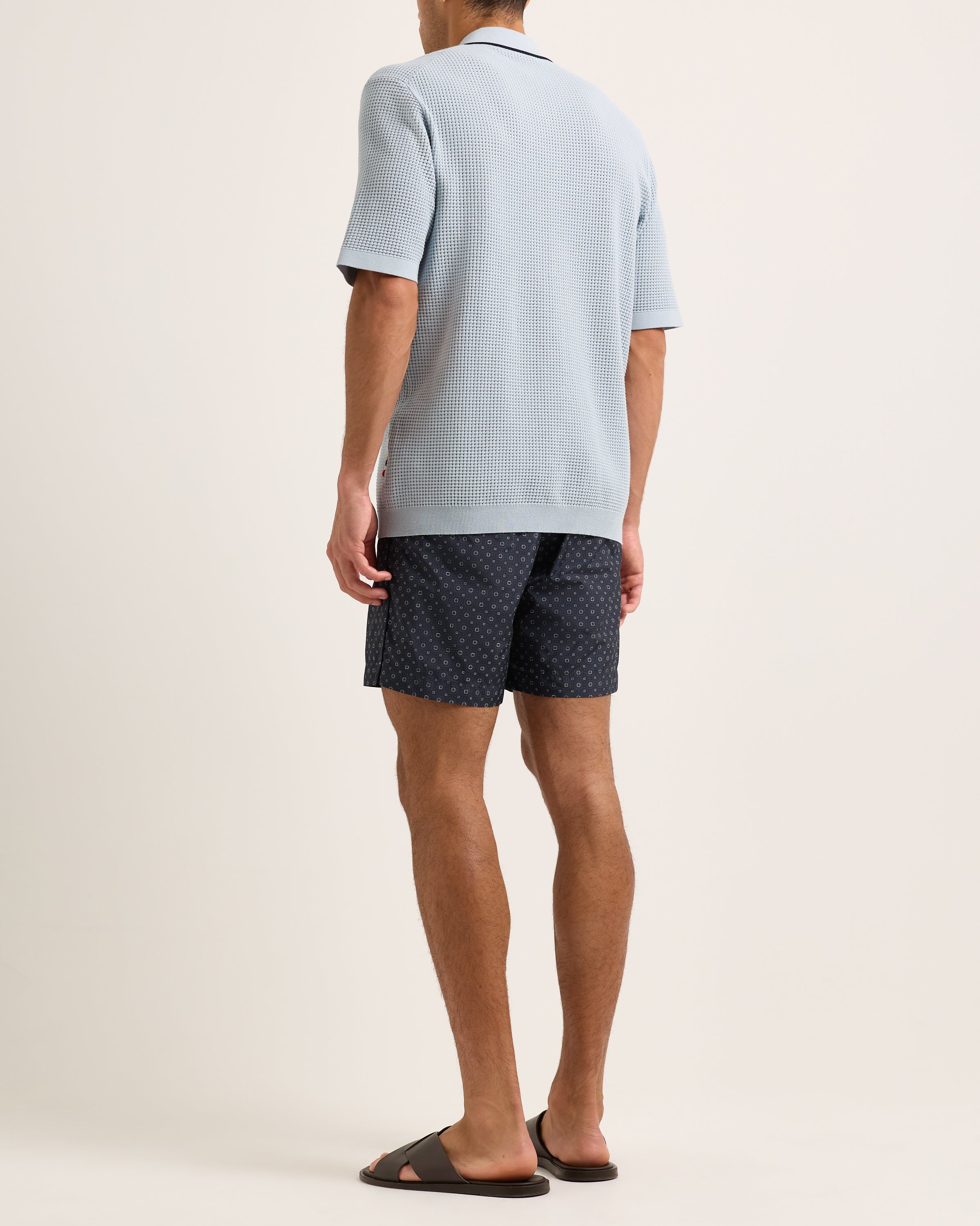 ORLEBAR BROWN ポロ Orlebar Brown | Tailored Fit Waffle Mesh Stitch Polo Shirt In