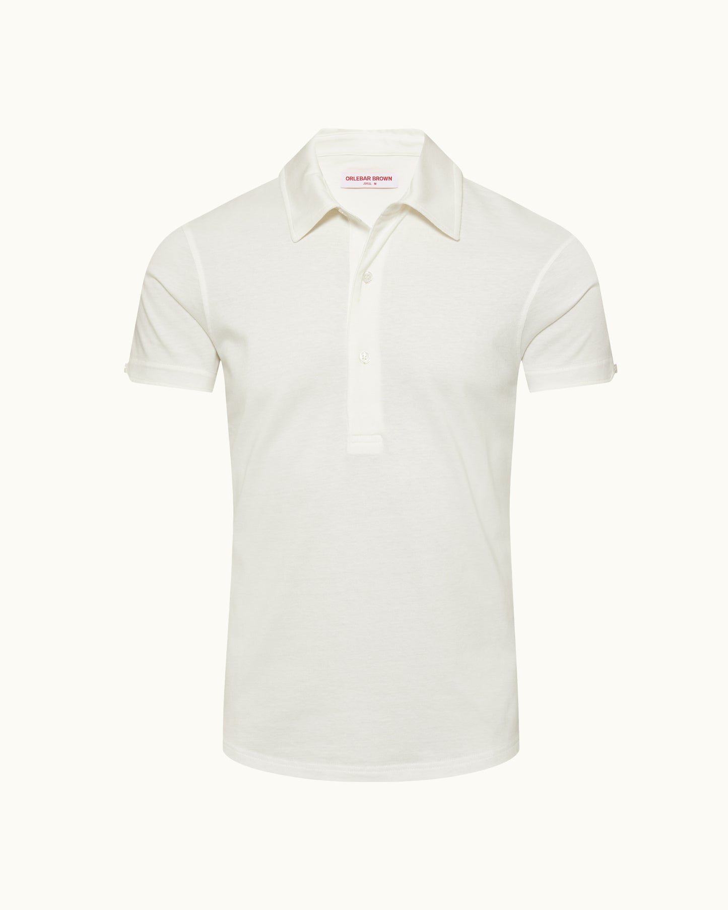 White polo shirt on a white background