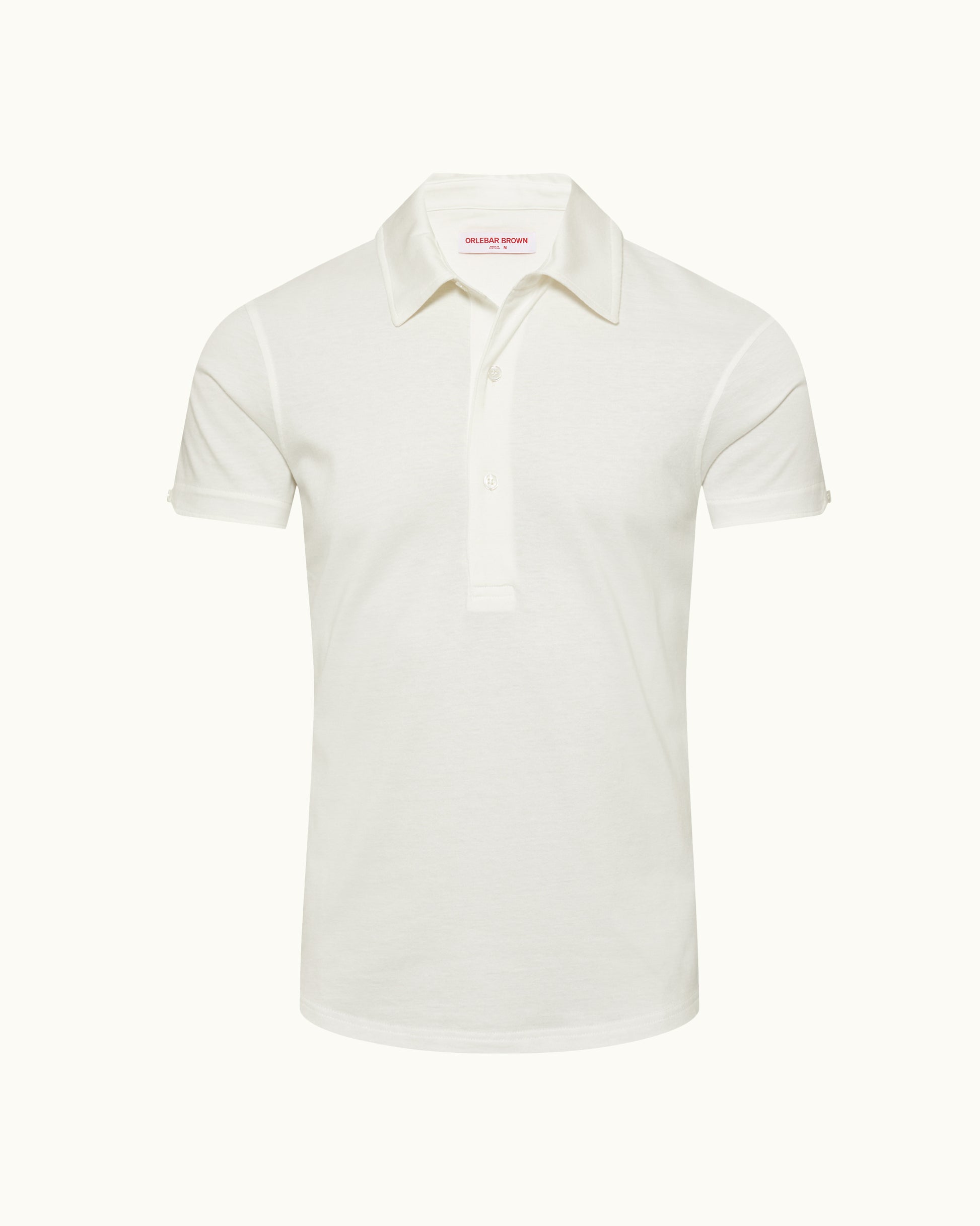 White polo shirt on a white background