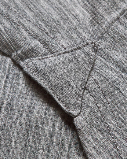 Sebastian Merino - Grey Melange Tailored Fit Merino Polo Shirt Detail Logo