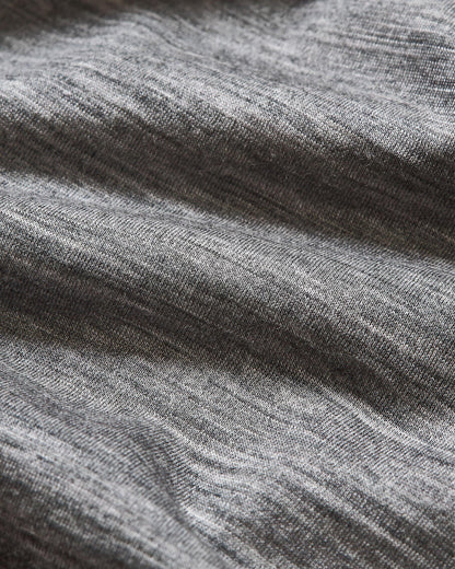 Sebastian Merino - Grey Melange Tailored Fit Merino Polo Shirt Detail Ott