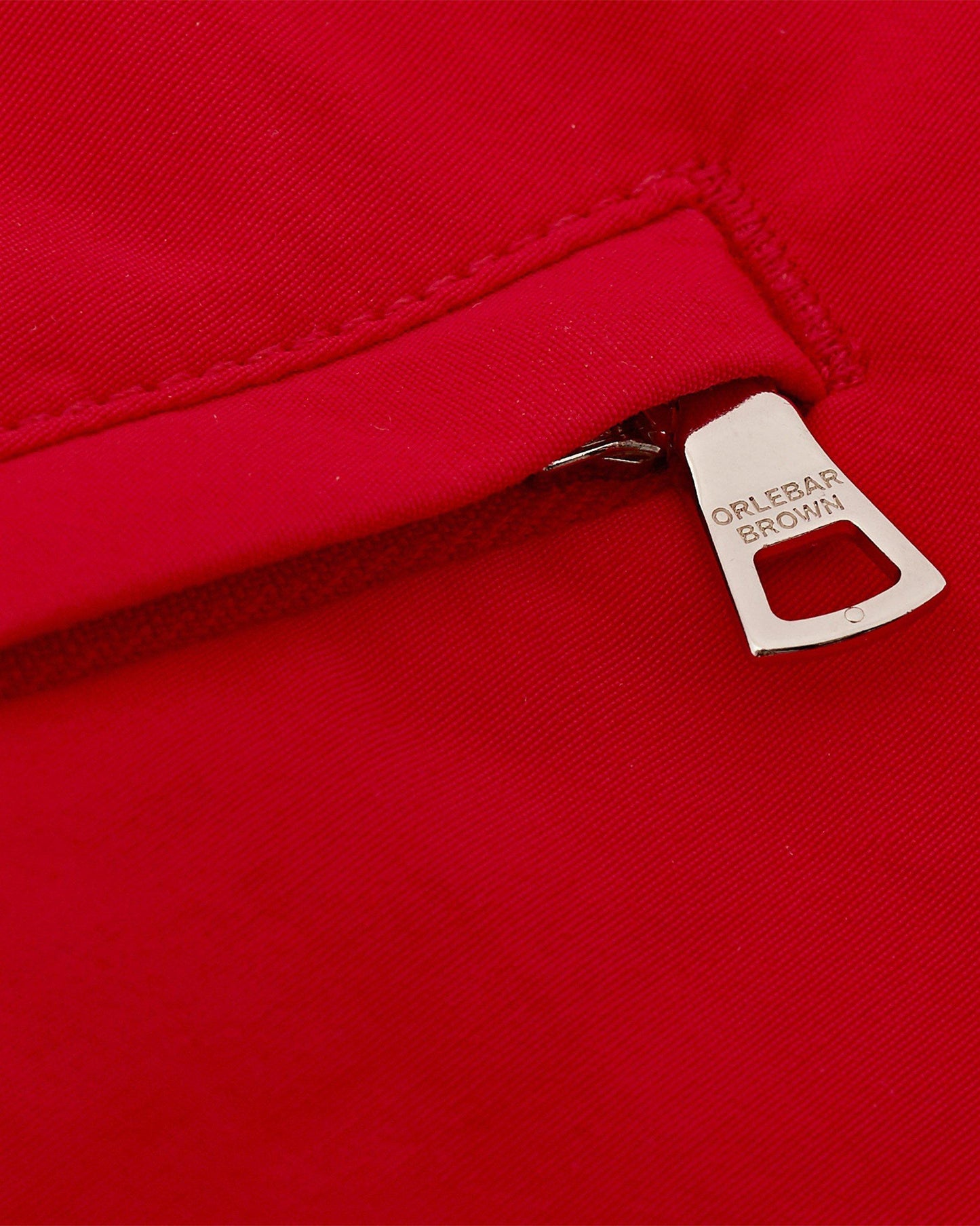 Setter - Mens Rescue Red Shorter-Length Swim Shorts Zip Detail