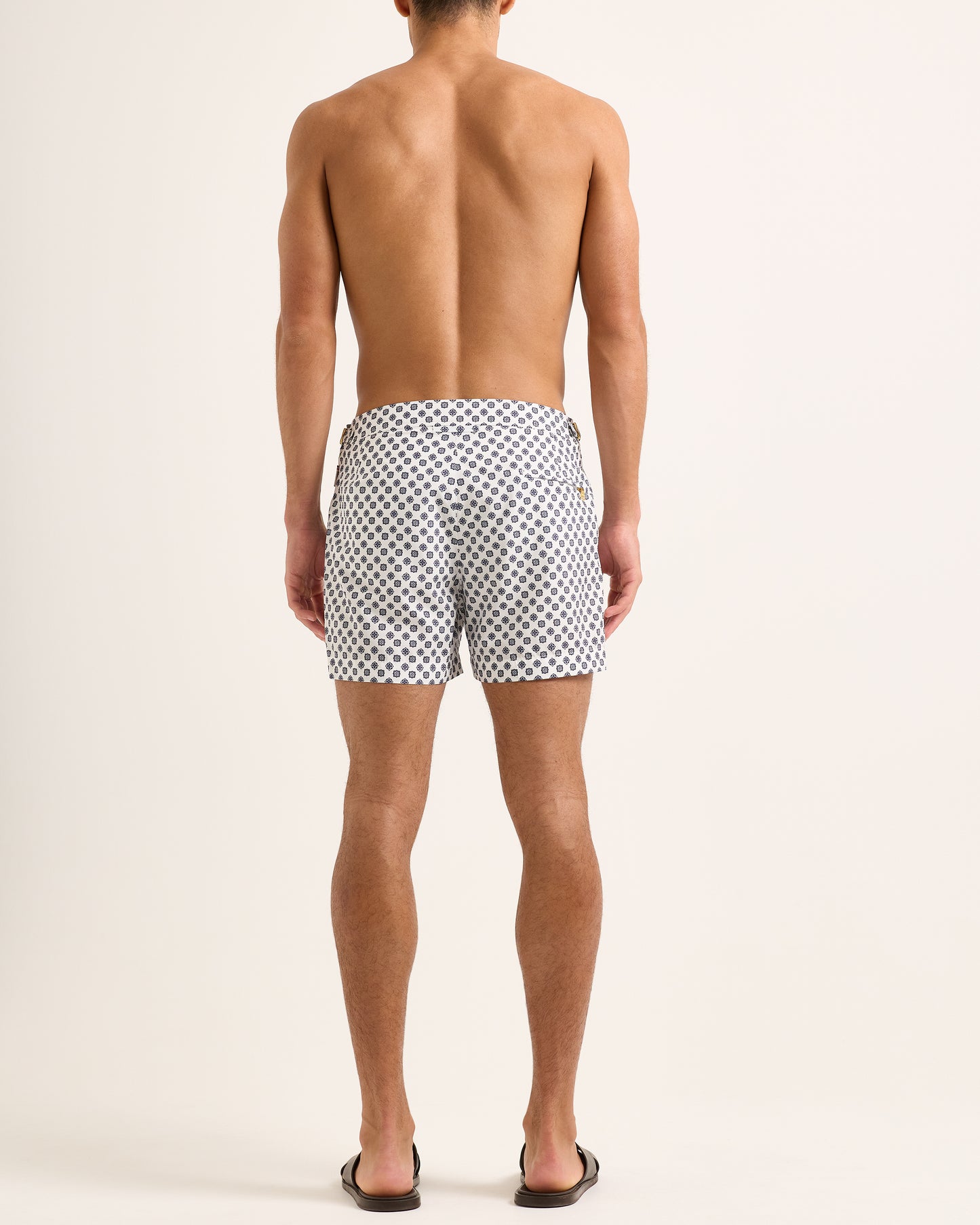 Setter - Shorter Length Swim Shorts in Luminis Print Model Back View