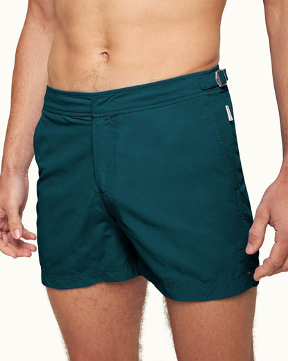 Setter - Shorter-Length Swim Short In Peli Green Detail