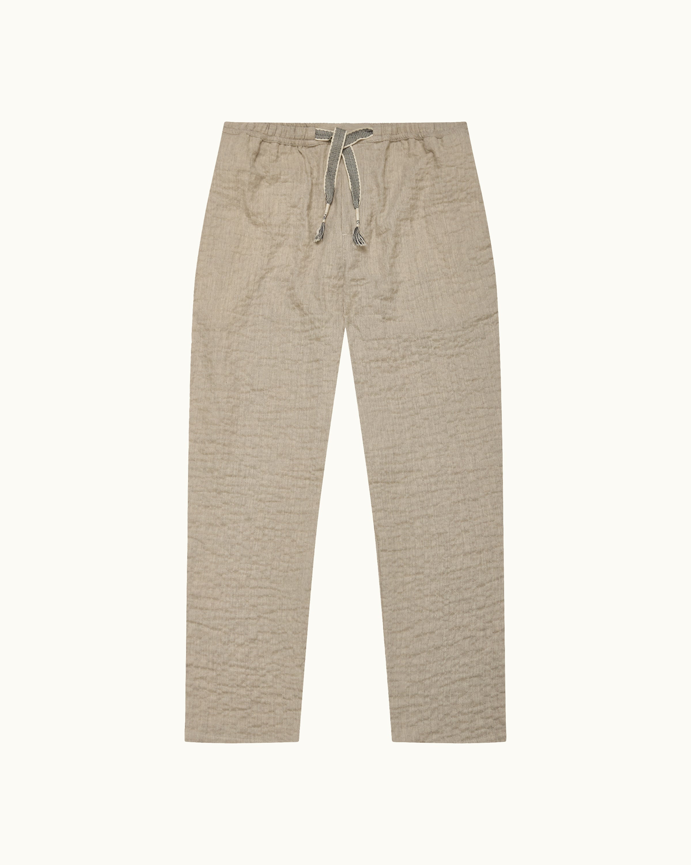 Mens Luxury Relaxed Fit Seersucker Trousers | Orlebar Brown