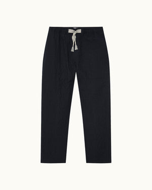 Navy trouser on a white background