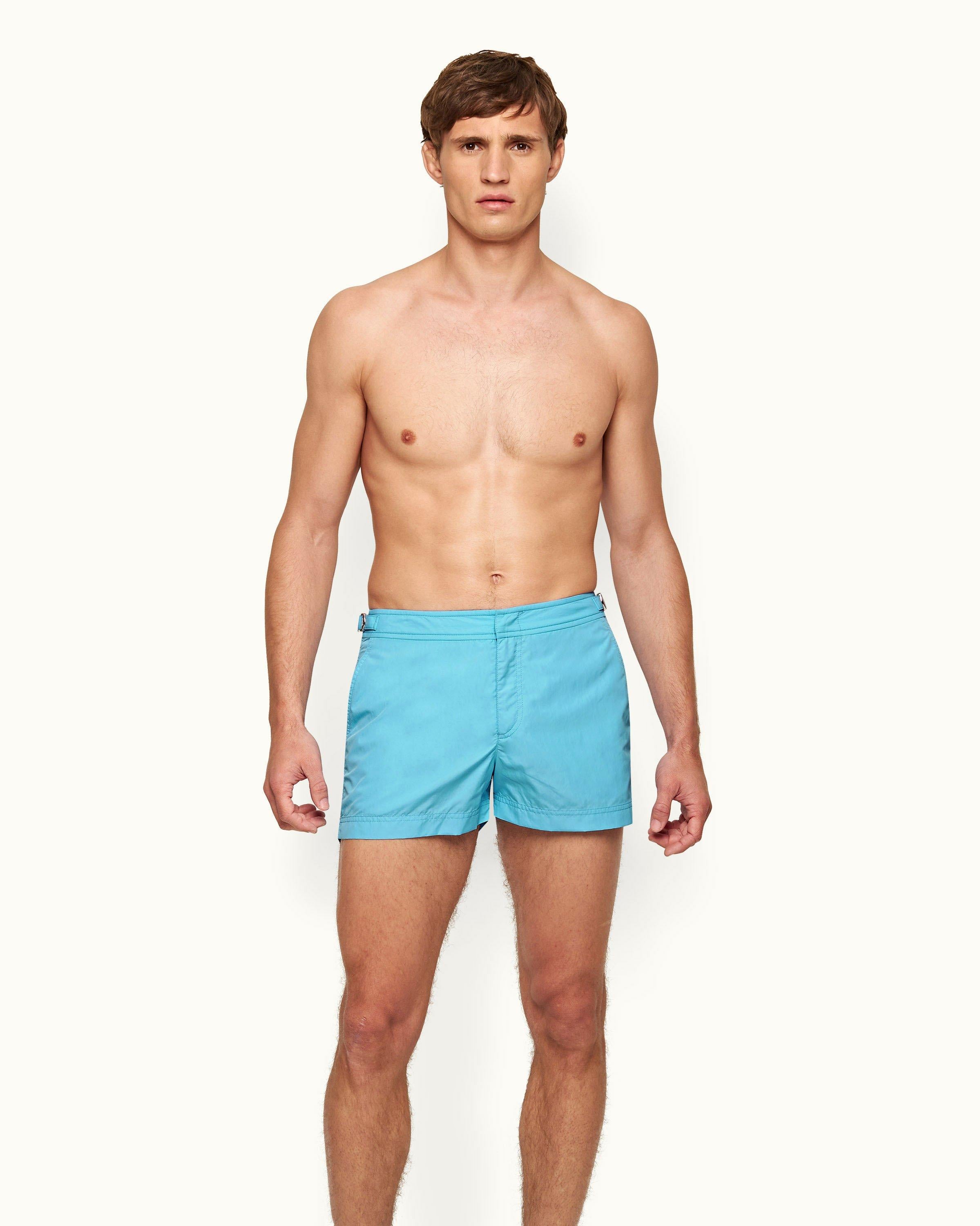 Orlebar Brown Springer Our Shortest Length Swim Short In Aqua Blue ORLEBAR BROWN