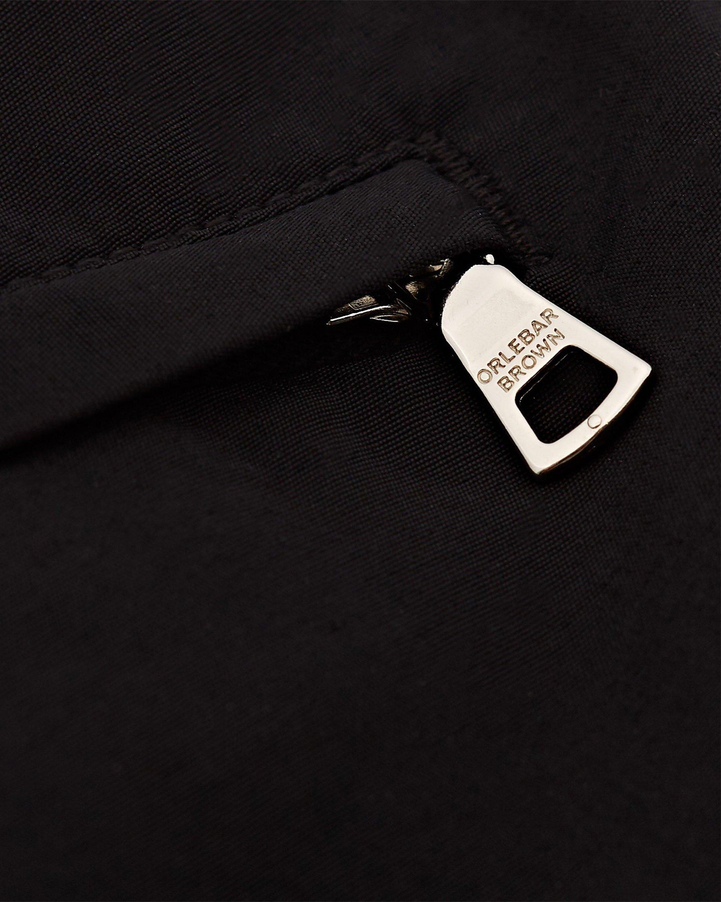 Springer - Mens Black Shortest-Length Swim Shorts Zip Detail