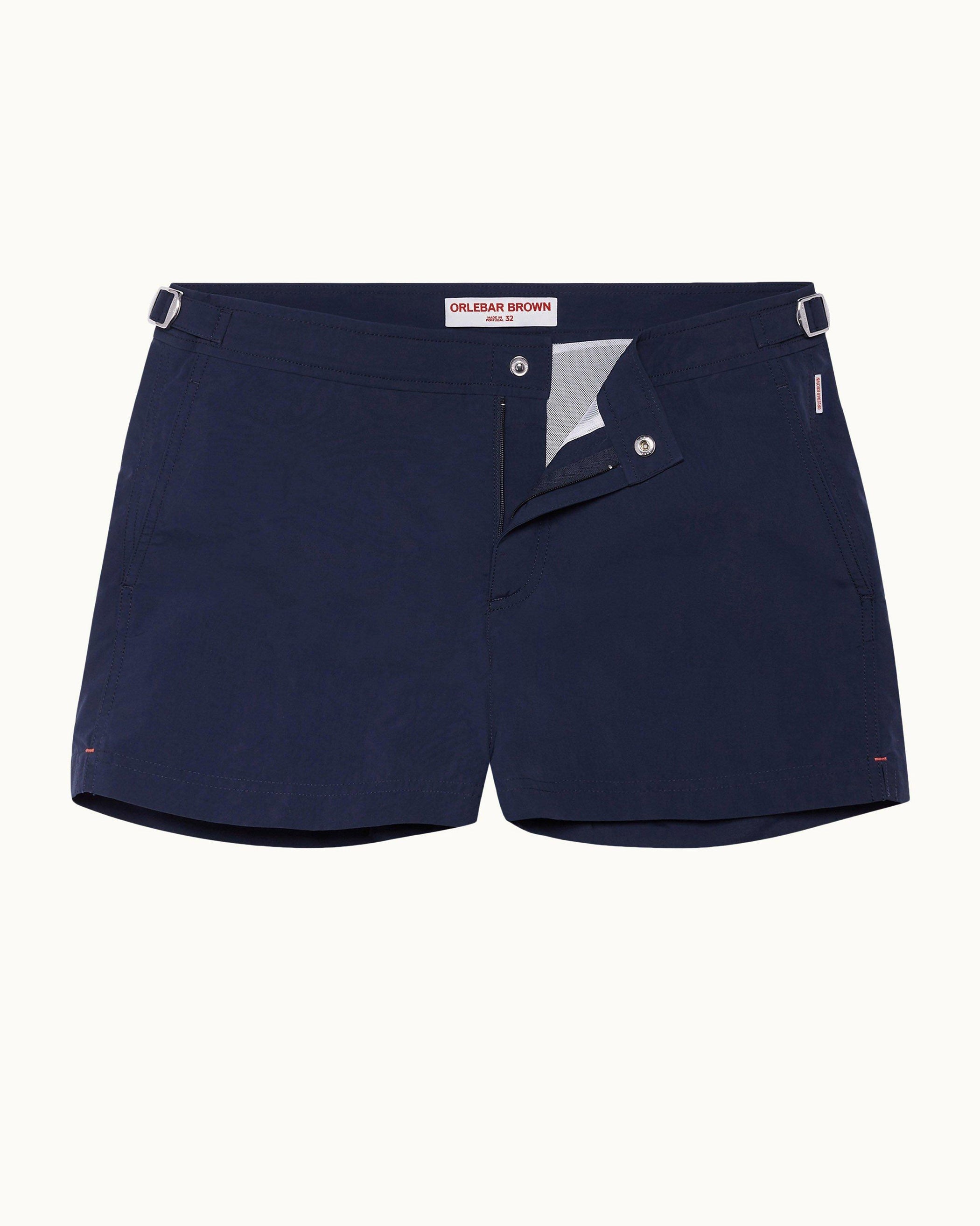 Springer - Mens Navy Shortest-Length Swim Shorts Front View