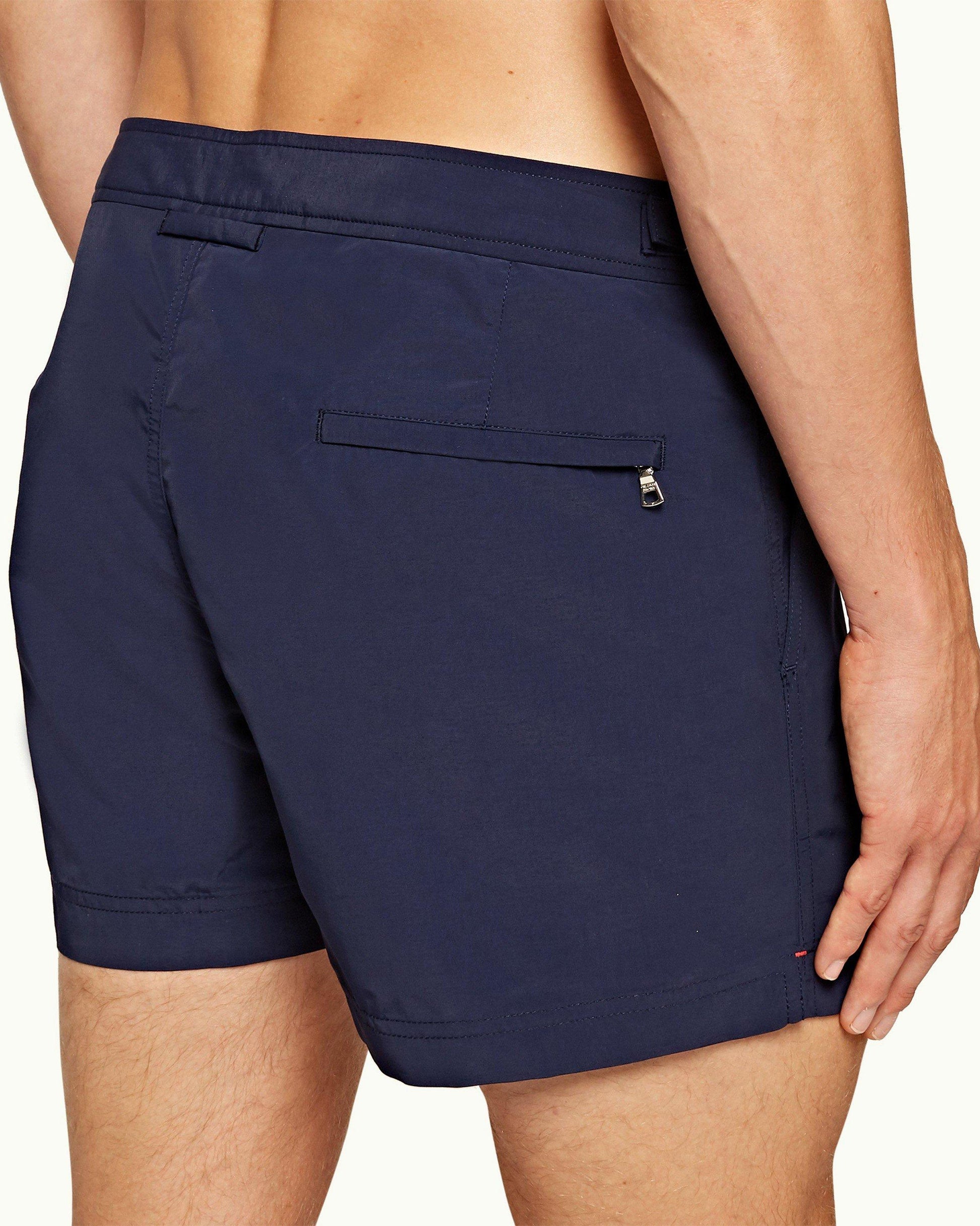 Springer - Mens Navy Shortest-Length Swim Shorts Detail View