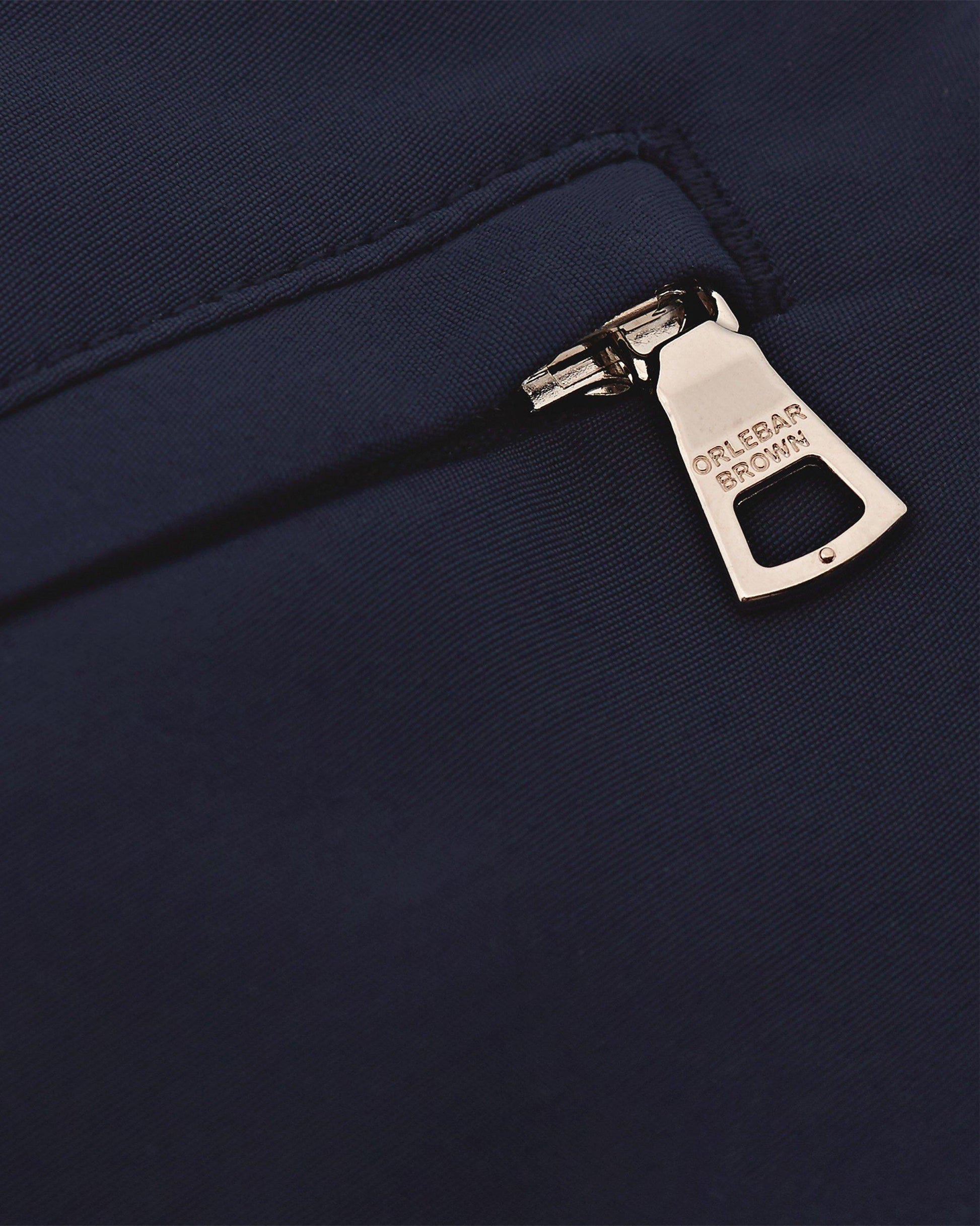 Springer - Mens Navy Shortest-Length Swim Shorts Zip Detail