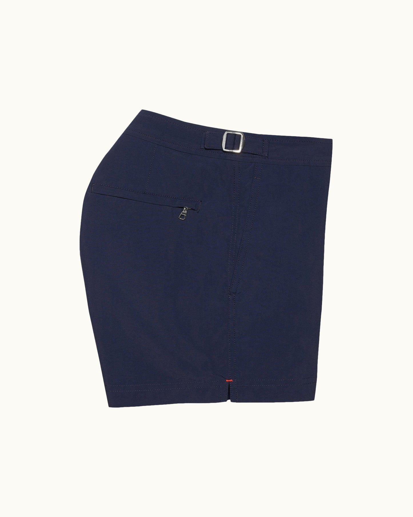 Springer - Mens Navy Shortest-Length Swim Shorts Side View