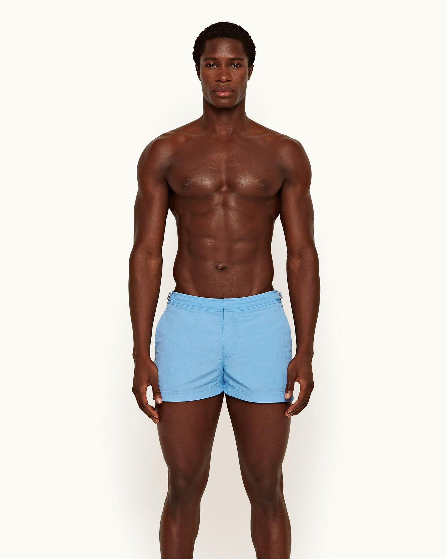 Springer - Mens Riviera Shortest-Length Swim Shorts Front Model View