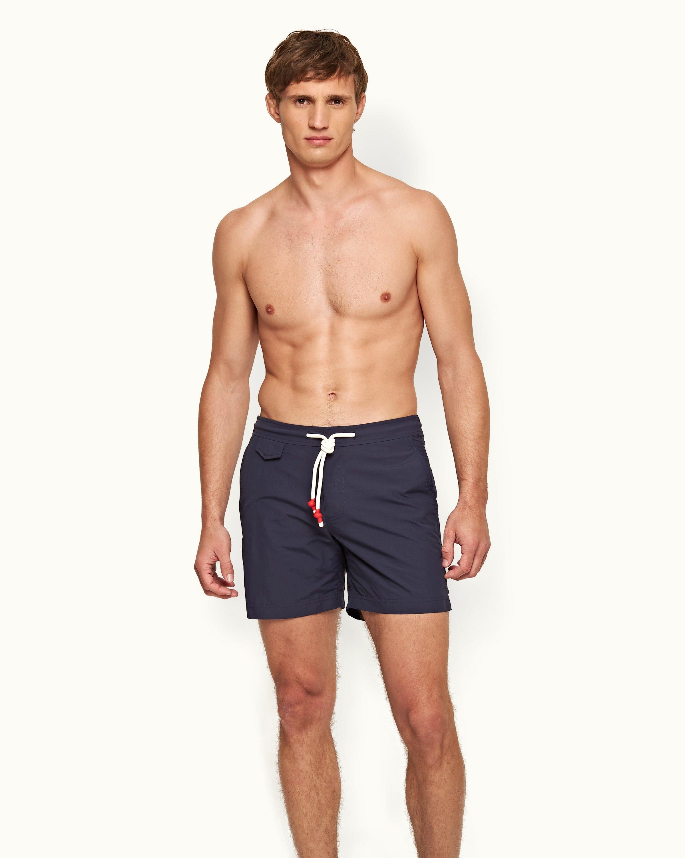 Standard Navy Mid Length Swim Shorts Orlebar Brown ORLEBAR BROWN