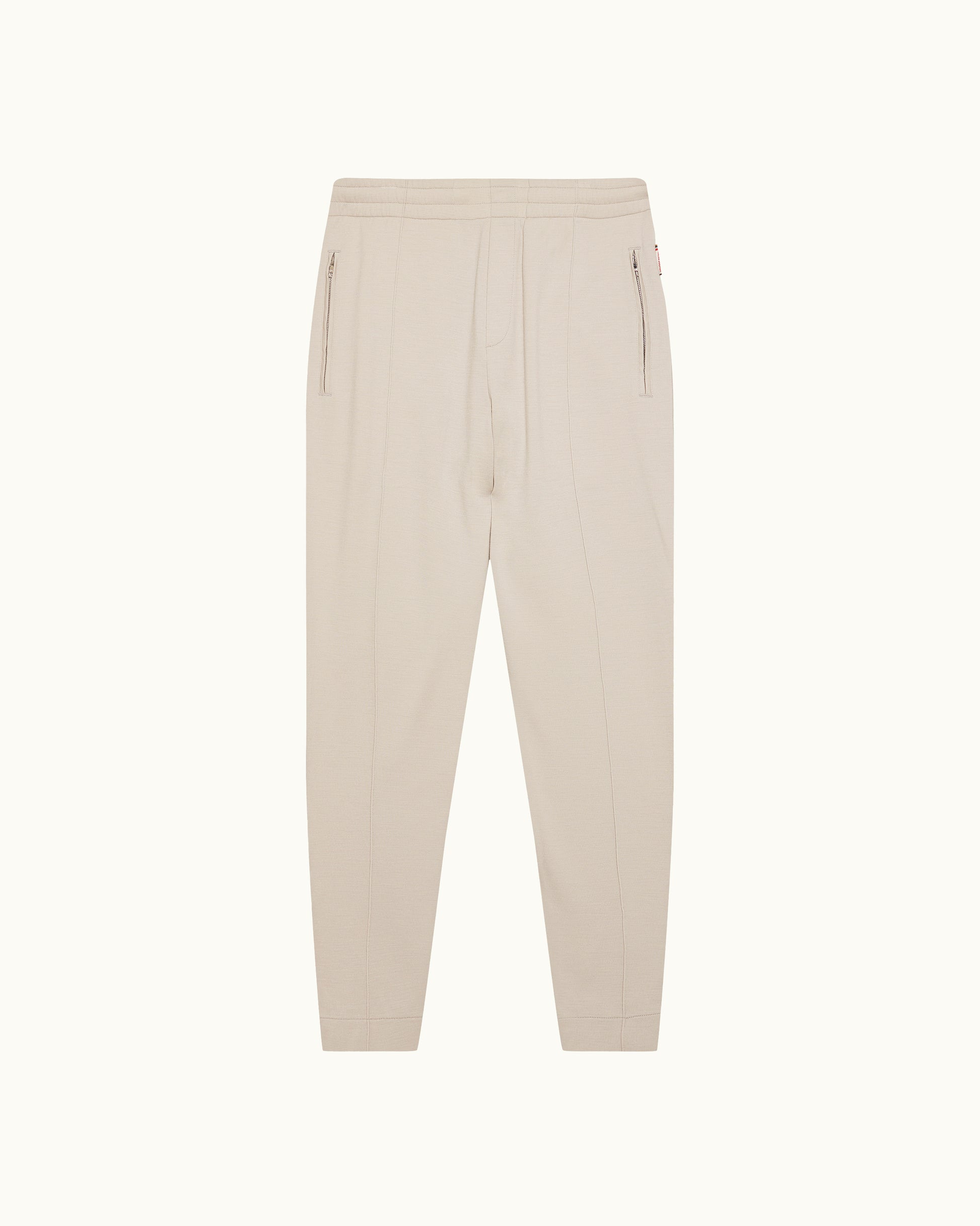 Beige pants on a white background