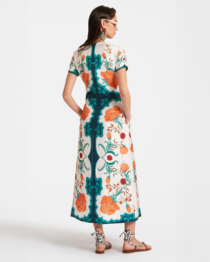 Swing Dress - Swing Dress Morpheus Placée Orange Keylook Back