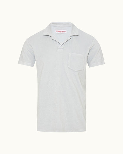 White polo shirt on a white background