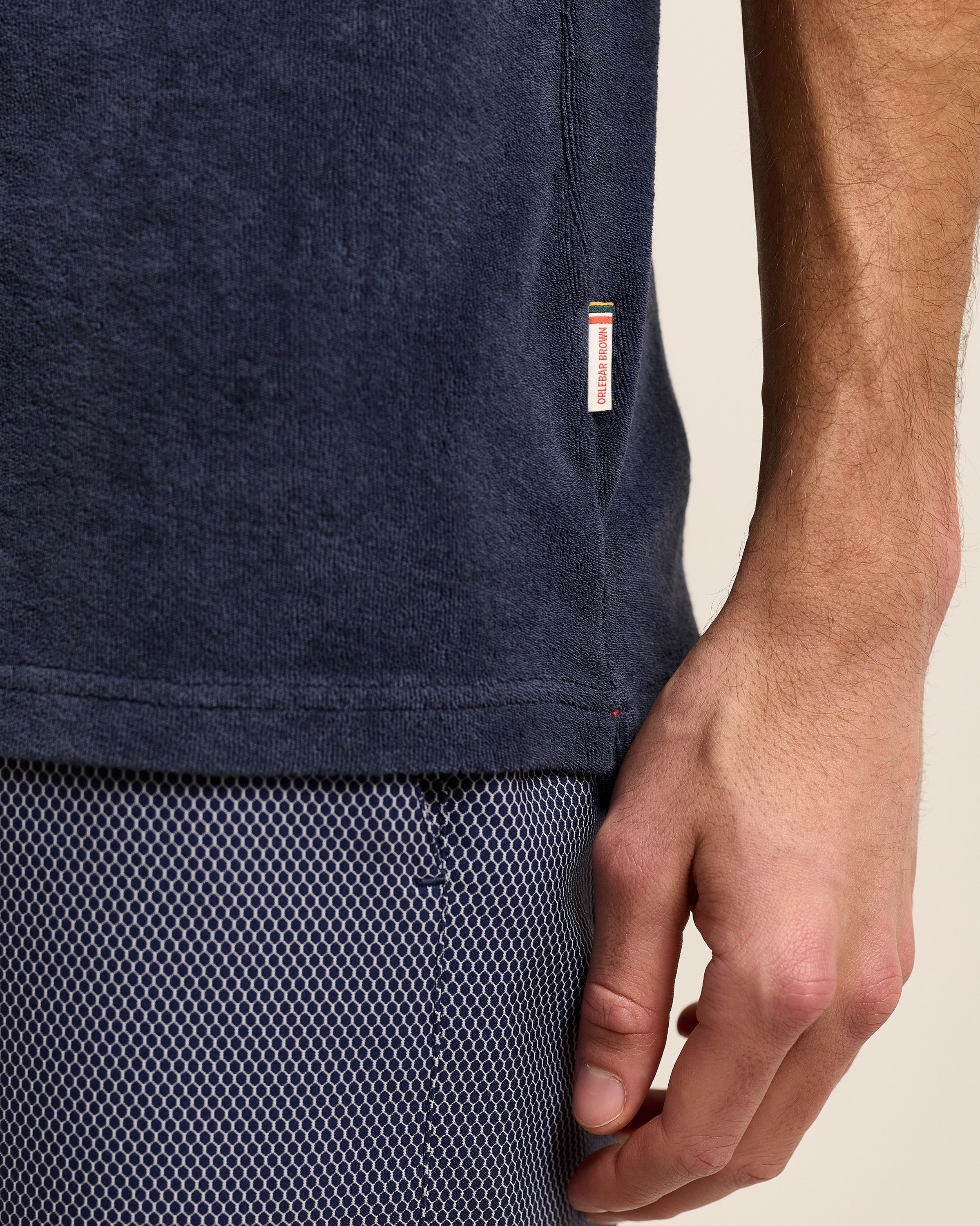 Terry - Polo Décontracté En Tissu Éponge Navy | Orlebar Brown