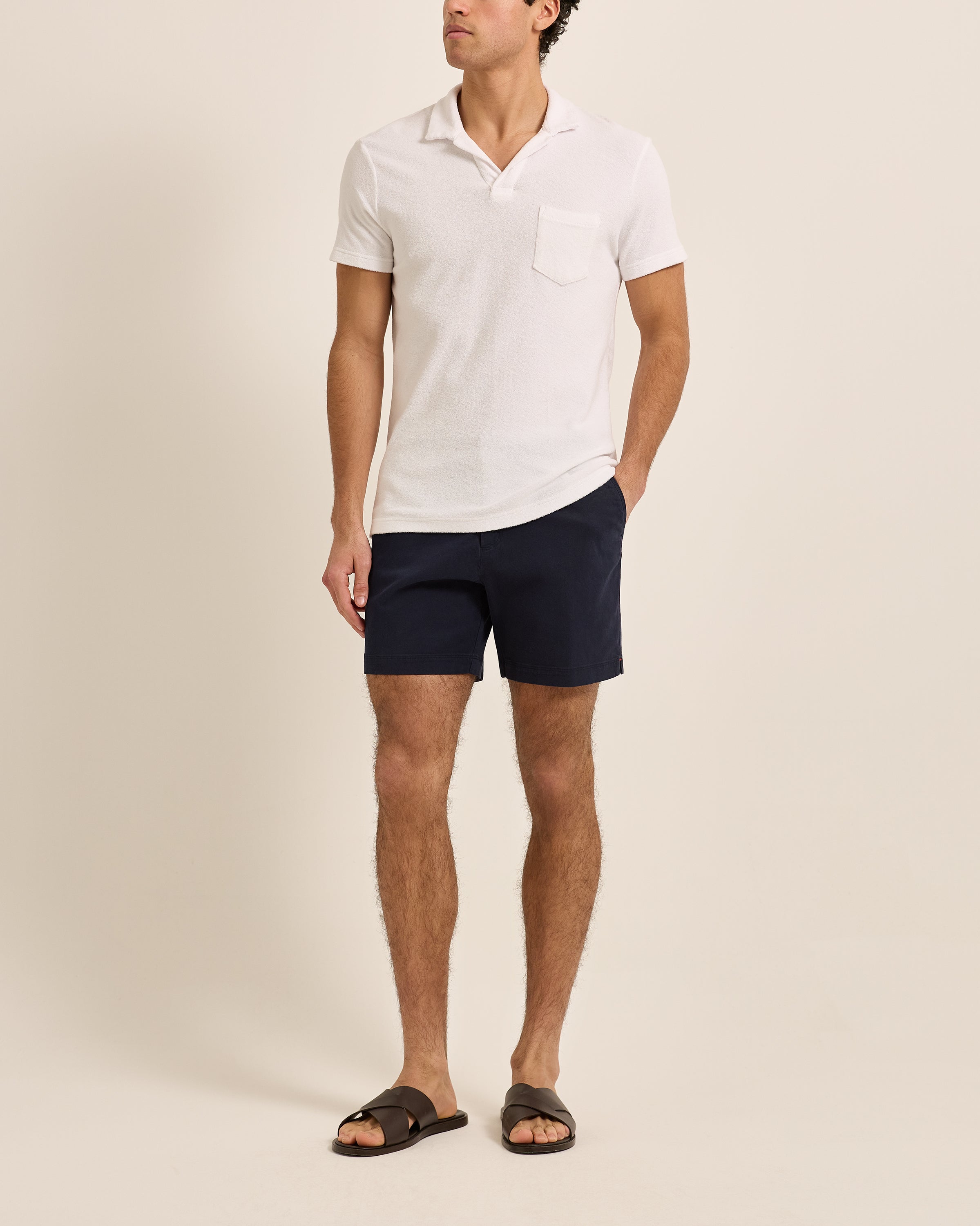 Terry - White Towelling Resort Polo | Orlebar Brown – ORLEBAR BROWN
