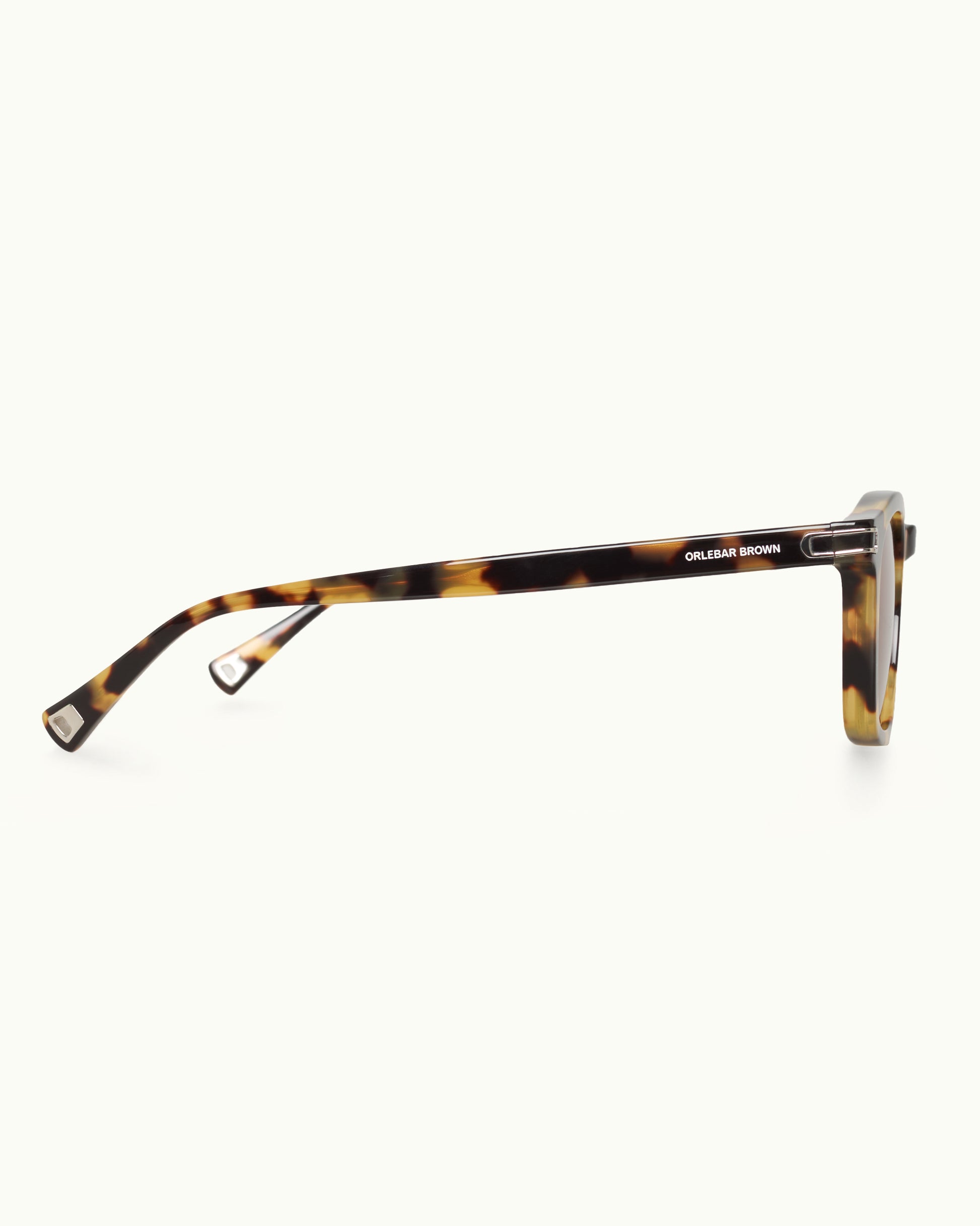 Tortoiseshell eyeglasses on a white background