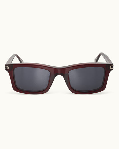 The Robbie - The Robbie Sunglasses in Damson/Dark Blue Front View