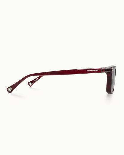 The Robbie - The Robbie Sunglasses in Damson/Dark Blue Side View